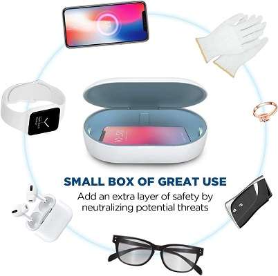 aonco uv licht sterilisator mit wireless charger aonco uv licht sterilisator mit wireless charger