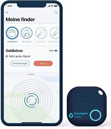 musegear Schlüsselfinder mit Bluetooth App aus Deutschland