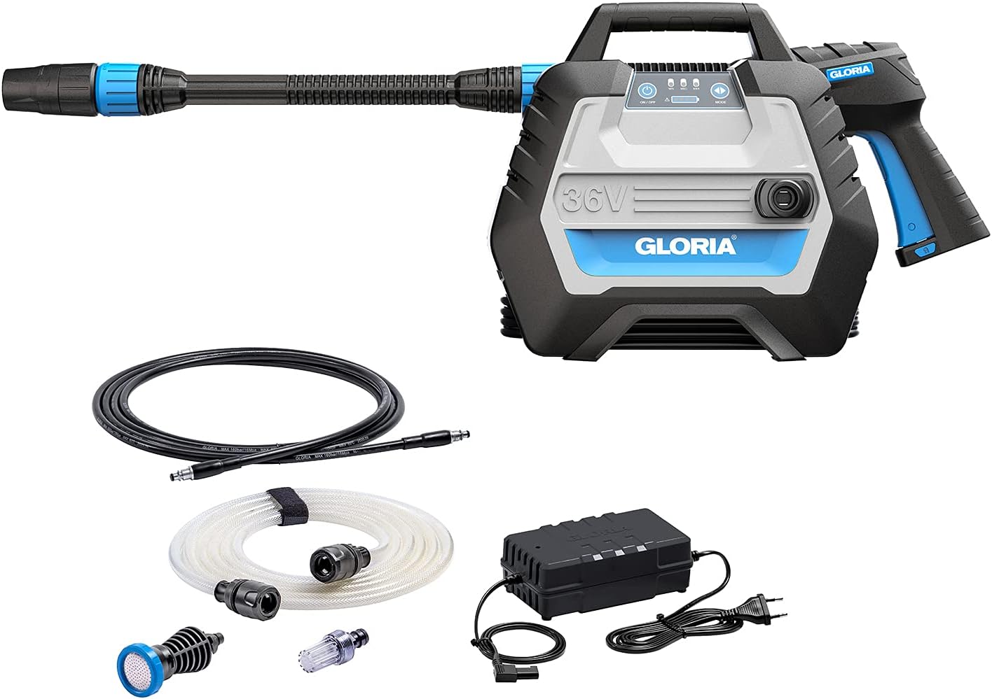 GLORIA MultiJet 36V Multifunktionaler Akku Hochdruckreiniger GLORIA MultiJet 36V Multifunktionaler Akku Hochdruckreiniger