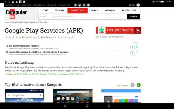 Google Play Store auf Amazon-Fire-Tablet installieren: Schritt für Schritt Google Play Store auf Amazon-Fire-Tablet installieren: Schritt für Schritt