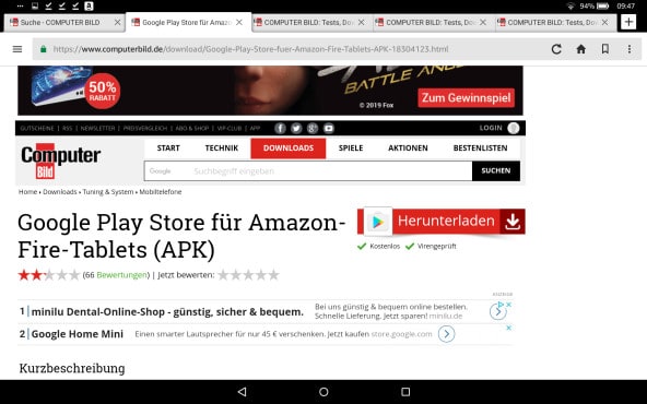 Google Play Store auf Amazon-Fire-Tablet installieren: Schritt für Schritt Google Play Store auf Amazon-Fire-Tablet installieren: Schritt für Schritt