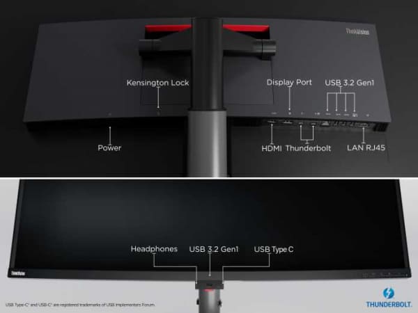 Lenovo ThinkVision P40w: 40-Zoll-Monitor mit integriertem Thunderbolt-4-Dock
   
    Lenovo ThinkVision P40w: 40-Zoll-Monitor mit integriertem Thunderbolt-4-Dock