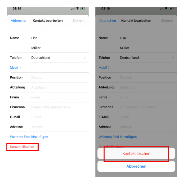 WhatsApp-Kontakte und Gruppe löschen: Anleitung für iPhone und Android