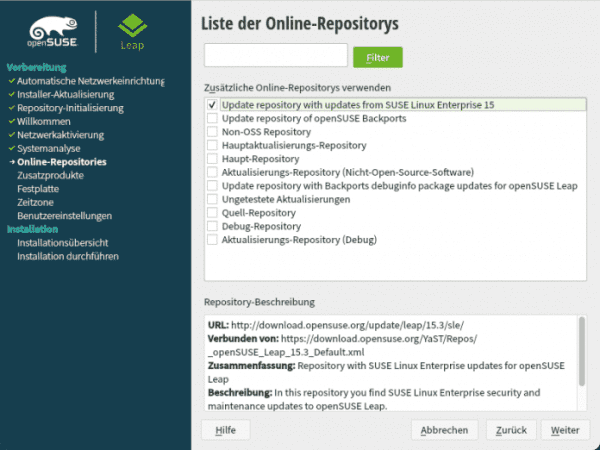 openSUSE Leap 15.3: SLE-Kompatibilität, Podman & vorsichtige Software-Updates
   
    openSUSE Leap 15.3: SLE-Kompatibilität, Podman & vorsichtige Software-Updates