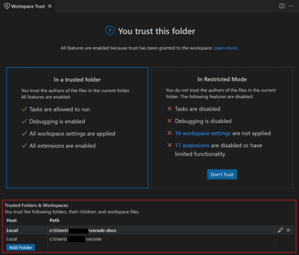 Sourcecode-Editor: Visual Studio Code stellt die Vertrauensfrage
Sourcecode-Editor: Visual Studio Code stellt die Vertrauensfrage